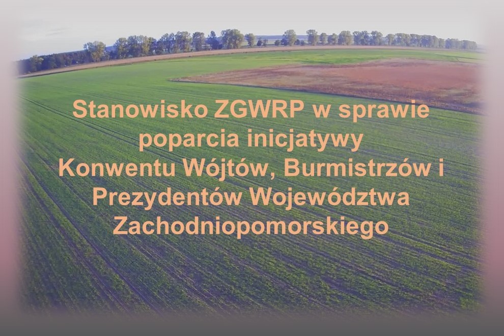 ZGWRP za umożliwieniem nieodpłatnego przekazania gminom nieruchomości pozostających w zarządzie KOWR-u