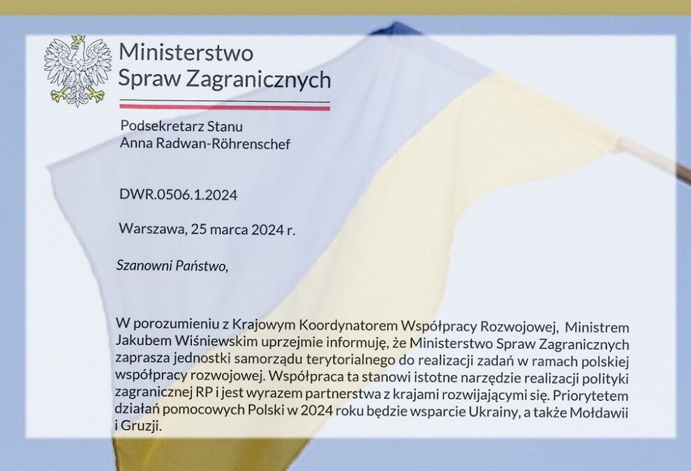 „Polska pomoc 2024” – zaproszenie do udziału w konkursie!