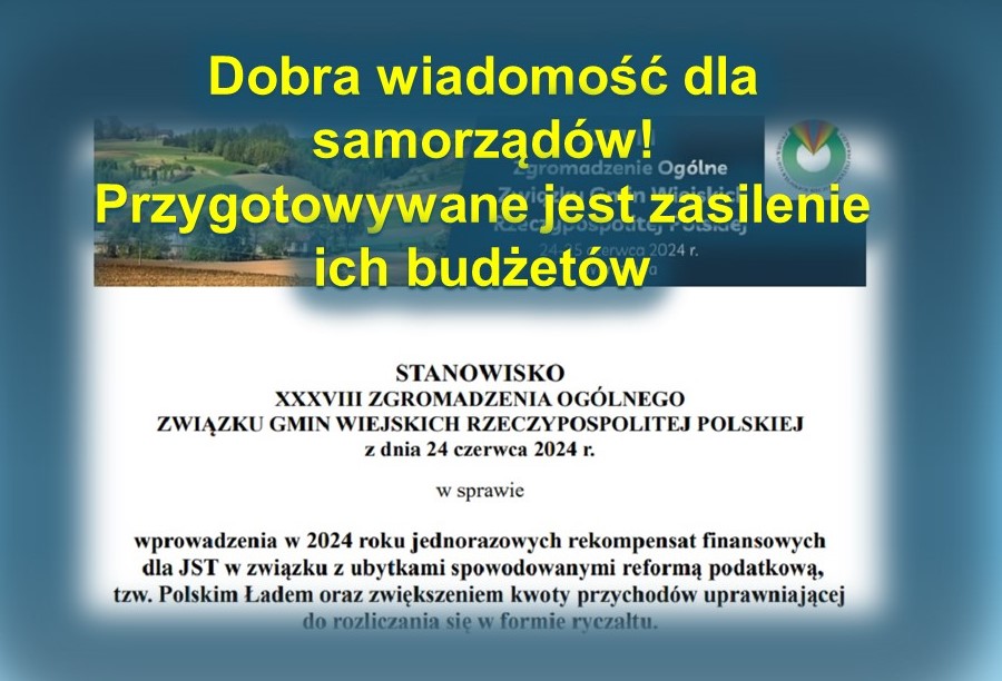 Dobra wiadomość dla samorządów! Przygotowywane jest zasilenie ich budżetów