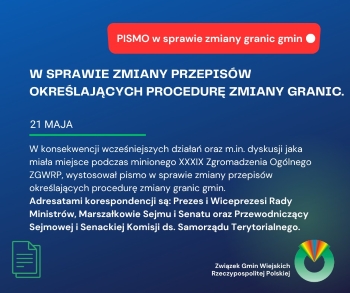 W sprawie zmiany przepisów określających procedurę zmiany granic