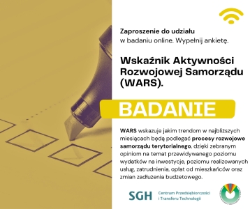 WARS – zaproszenie do udziału w kolejnej edycji badania