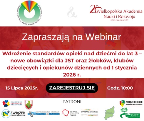 Nowe standardy opieki nad dziećmi do lat 3 – zaproszenie na webinar!