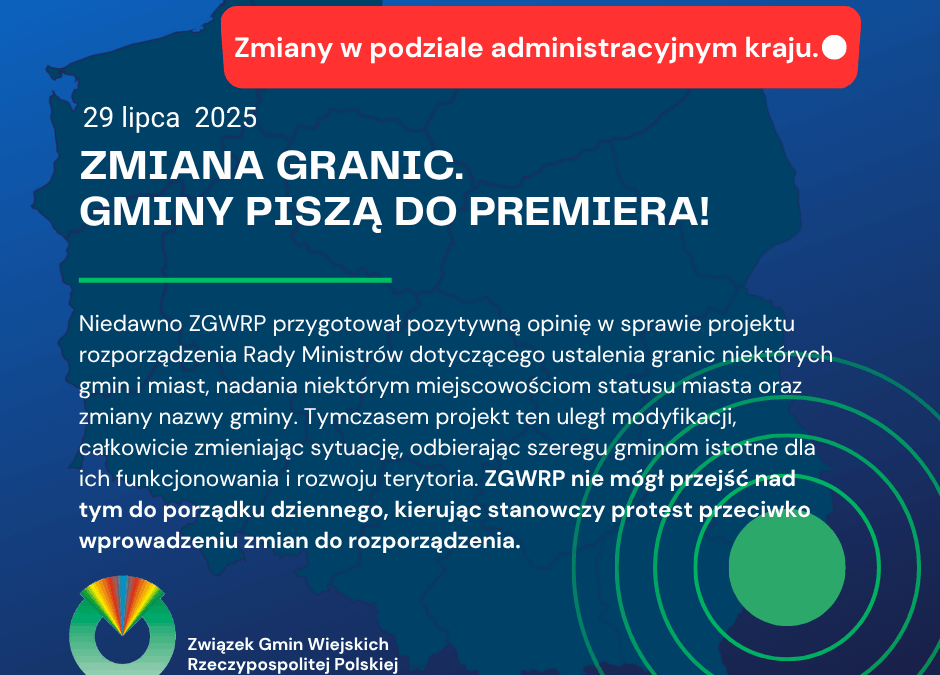 Zmiana granic – gminy piszą do premiera!