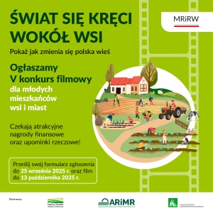 V ogólnopolski konkurs filmowy „Świat się kręci wokół wsi” – zaproszenie do udziału!