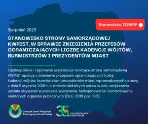stanowisko strony samorządowej KWRiST w sprawie dwukadencyjności