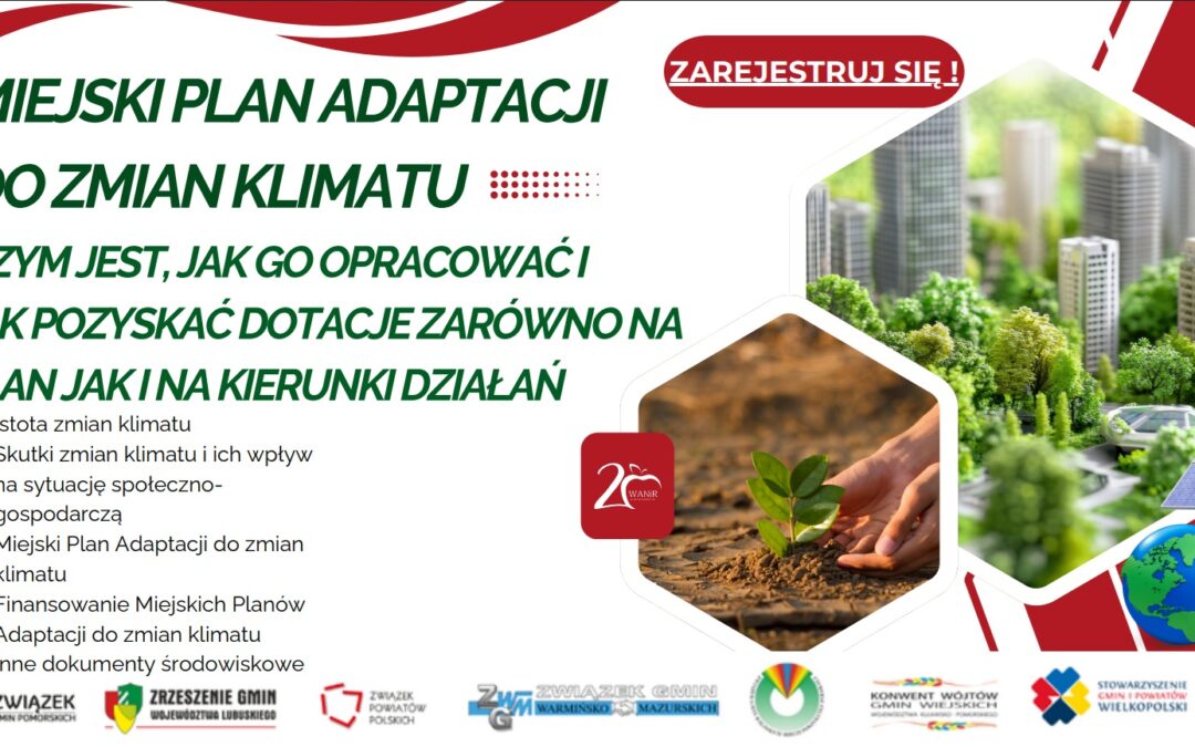 Miejskie plany adaptacji tematem webinaru!