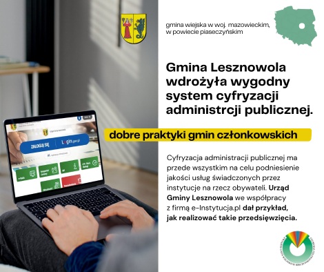 Cyfryzacja urzędu gminy. Dobry przykład z Lesznowoli