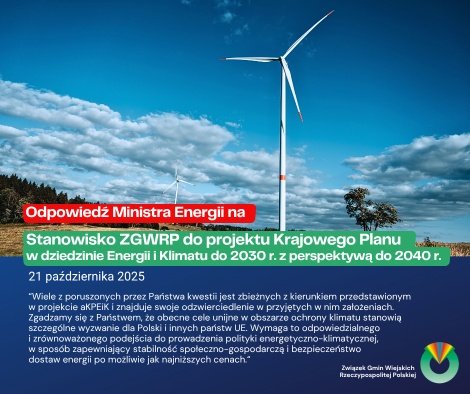 Odpowiedź Ministra Energii na stanowisko ZGWRP