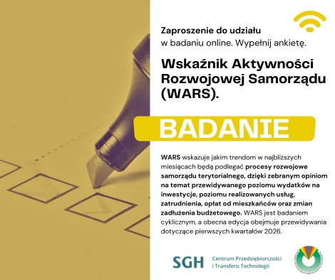 Zaproszenie do udziału w kolejnej edycji badania WARS