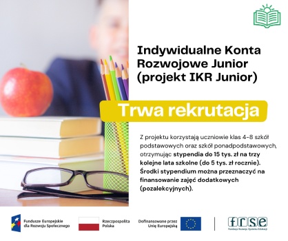 Projekt IKR Junior – trwa druga rekrutacja