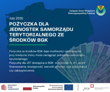 Bezprzetargowa pożyczka dla JST – informacja BGK