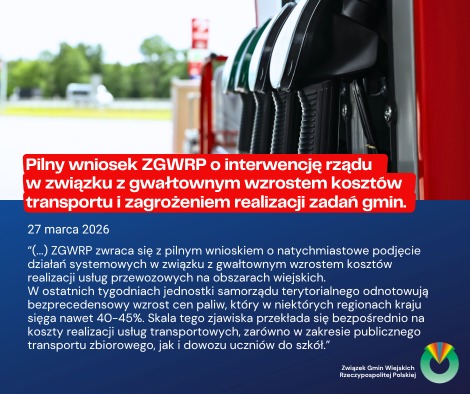 Gwałtowny wzrost kosztów realizacji usług przewozowych – wniosek ZGWRP o natychmiastowe podjęcie działań systemowych