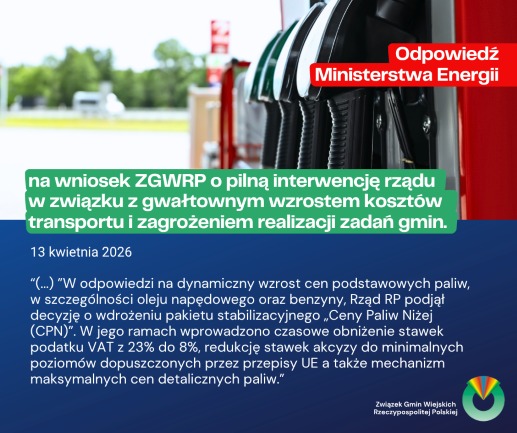 Odpowiedź Ministerstwa Energii