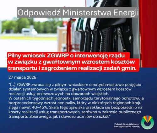 Odpowiedź Ministerstwa Energii