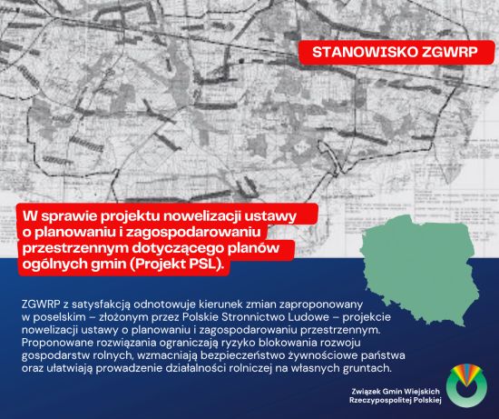 w sprawie poselskiego projektu nowelizacji ustawy o planowaniu i zagospodarowaniu przestrzennym
