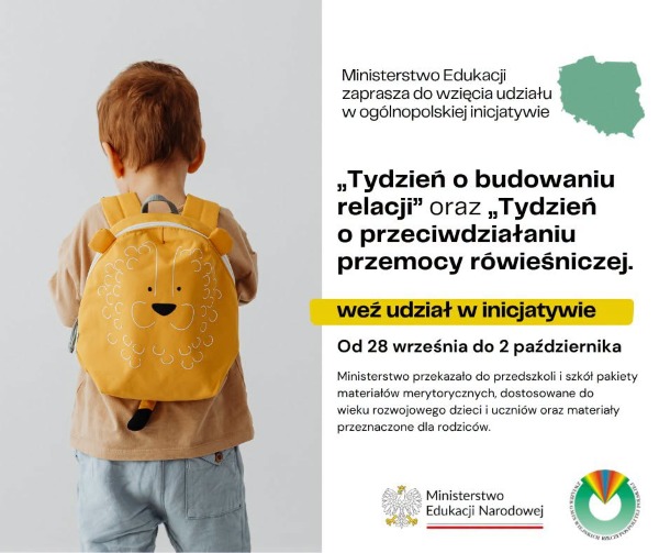 Tydzień budowania relacji i przeciwdziałania przemocy rówieśniczej
