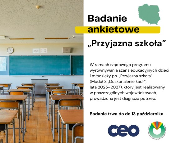 Badanie ankietowe – „Przyjazna szkoła”