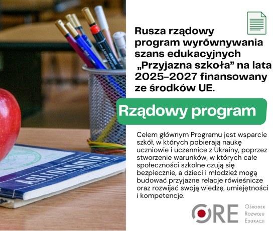 „Przyjazna szkoła” – start kolejnego modułu!